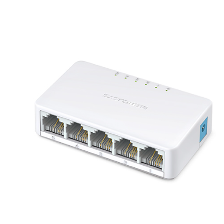 Conmutador Mercusys MS105 - Switch Sobremesa 5 puertos 10/100  1