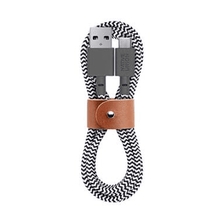 Cable USB-A a USB-C 1.2m Belt Native Union Zebra BELT-AC-ZEB-NP