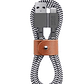 Cable USB-A a USB-C 1.2m Belt Native Union Zebra BELT-AC-ZEB-NP - Miniatura 1