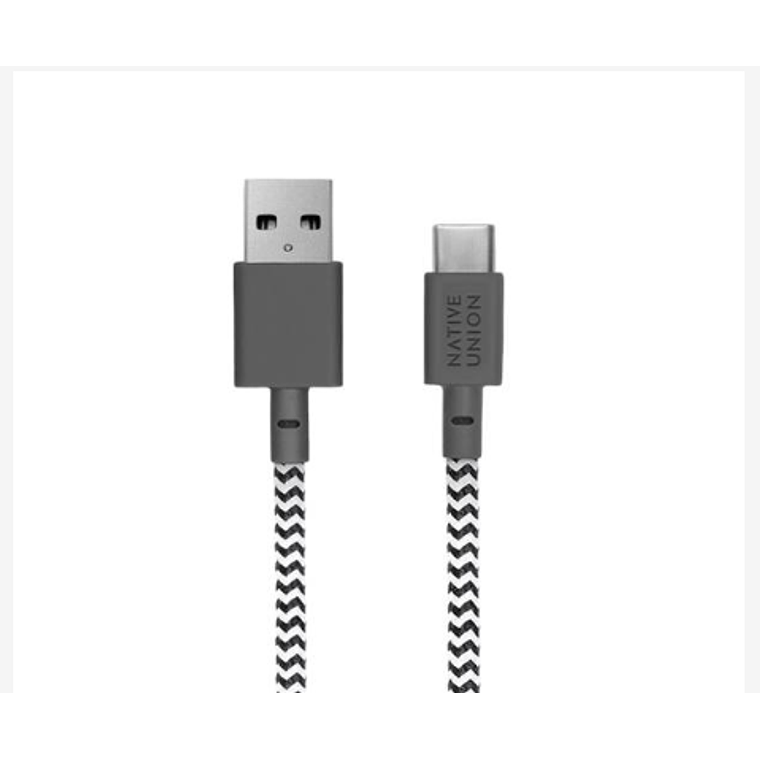 Cable USB-A a USB-C 1.2m Belt Native Union Zebra BELT-AC-ZEB-NP 3