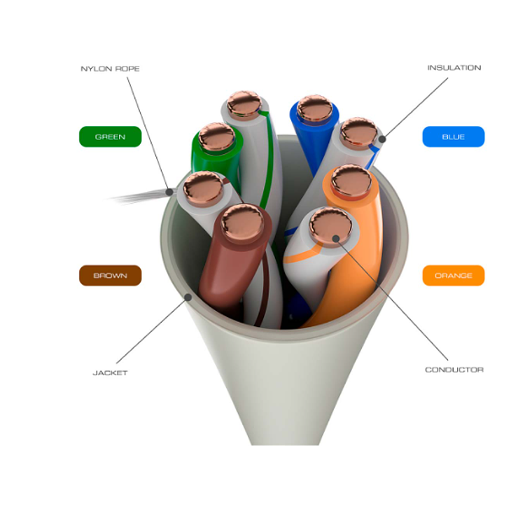 Cable de conexión NEXXT CAT5e gris 3 M 3