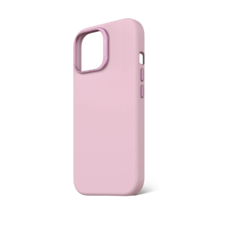 Funda silicona con MagSafe para iPhone 15/14/ 13 Decoded Rosado 3