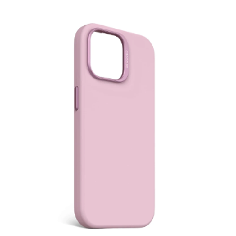 Funda silicona con MagSafe para iPhone 15/14/ 13 Decoded Rosado 4