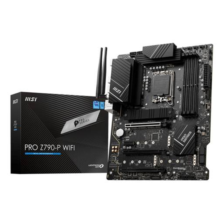 Placa Madre PRO Z790-P WIFI (LGA1700, DDR5, PCIe 5.0, 4×M.2, Wi-Fi 6E) 1