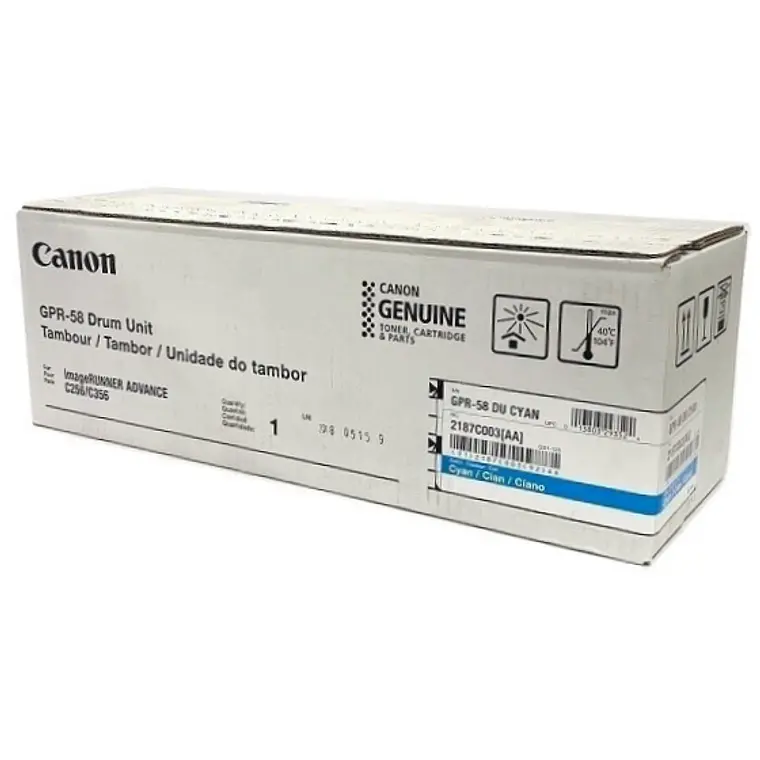 Unidad de Tambor Canon GPR 58 Color Cian 2