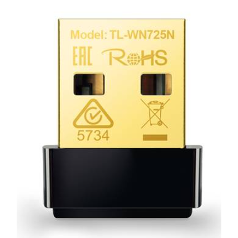 Adaptador Nano USB TP-Link TL-WN725N N150 de alta velocidad, Diseño liso y brillante 1