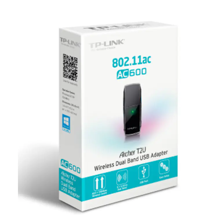 Adaptador Inalámbrico USB Banda Dual AC600 TP-Link Archer T2U  8