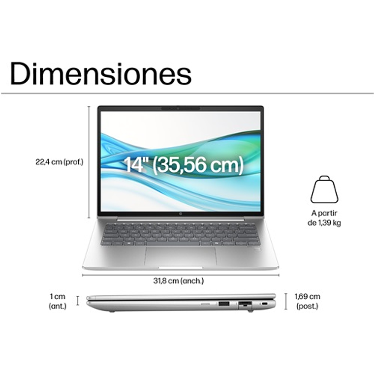 Notebook HP ProBook 440 G11 de 14“ (Ultra 5 125U, 32GB Ram, 1TB SSD, Win11 Pro) 8