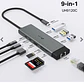 Hub USB-C 9 en 1 con Puerto HDMI 4K@60Hz, Ranuras para SD y microSD y Carga Rápida, TP-Link  - Miniatura 3