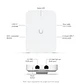 Punto de acceso Ubiquiti U7 IW UniFi U7 Wi-Fi 7 para pared - Miniatura 3