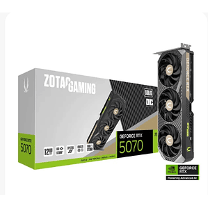 Tarjeta de video Zotac Gaming GeForce RTX 5070 SOLID OC 12GB GDDR7