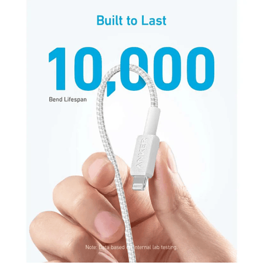 Cable trenzado Anker 322, Color Blanco