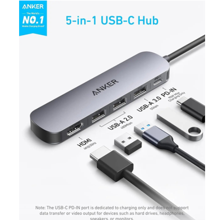 Concentrador USB-C Anker - USB-C Hub  2