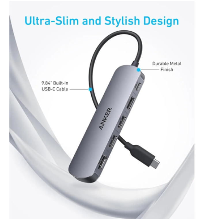 Concentrador USB-C Anker - USB-C Hub  4
