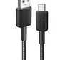 Cable trenzado Anker 322 PowerLine USB-A a USB-C, 0.9 m, 15 W, Color Negro - Miniatura 1