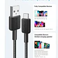 Cable trenzado Anker 322 PowerLine USB-A a USB-C, 0.9 m, 15 W, Color Negro - Miniatura 4