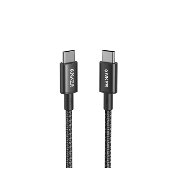 Cable trenzado Anker 322 PowerLine USB-C a USB-C, 1 m, 60 W, Color Negro 2