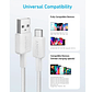 Cable trenzado Anker 322 PowerLine USB-A a USB-C, 1.8 m, 60W, Color Blanco - Miniatura 5