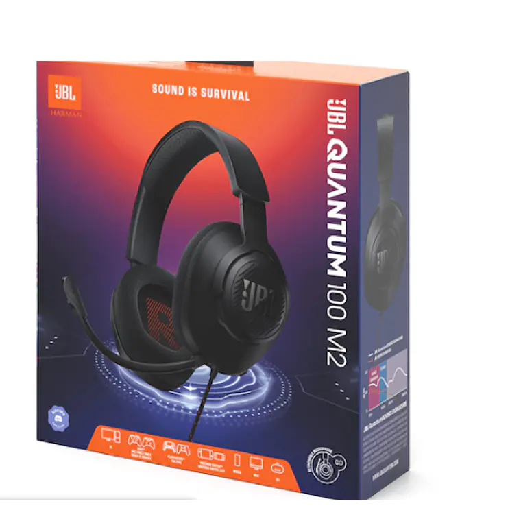 Audífonos JBL Quantum 100 M2 Gaming Black 6