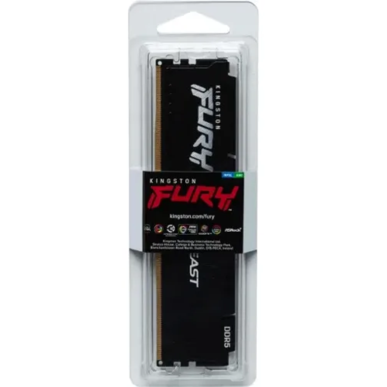 Memoria ram 16GB DDR5 6800Mhz CL34 Dimm FURY Beast Black EXPO 4