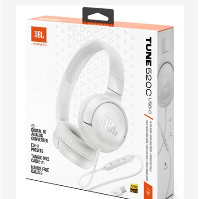 Audifonos JBL Tune 520C - Blanco 8