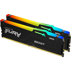 Memoria ram 32GB DDR5 6000Mhz CL36 Dimm (2x 16GB) Fury Beast Black RGB