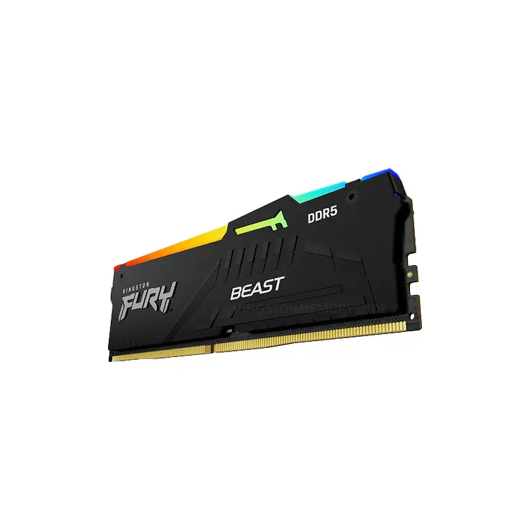 Memoria ram 32GB DDR5 6000Mhz CL36 Dimm (2x 16GB) Fury Beast Black RGB 4