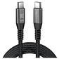 Cable Klip Xtreme - USB cable - 24 pin USB-C - 1.8 m - Black  - Miniatura 3