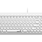 Teclado Genius SlimStar Q200, teclas circulares, Blanco - Miniatura 1