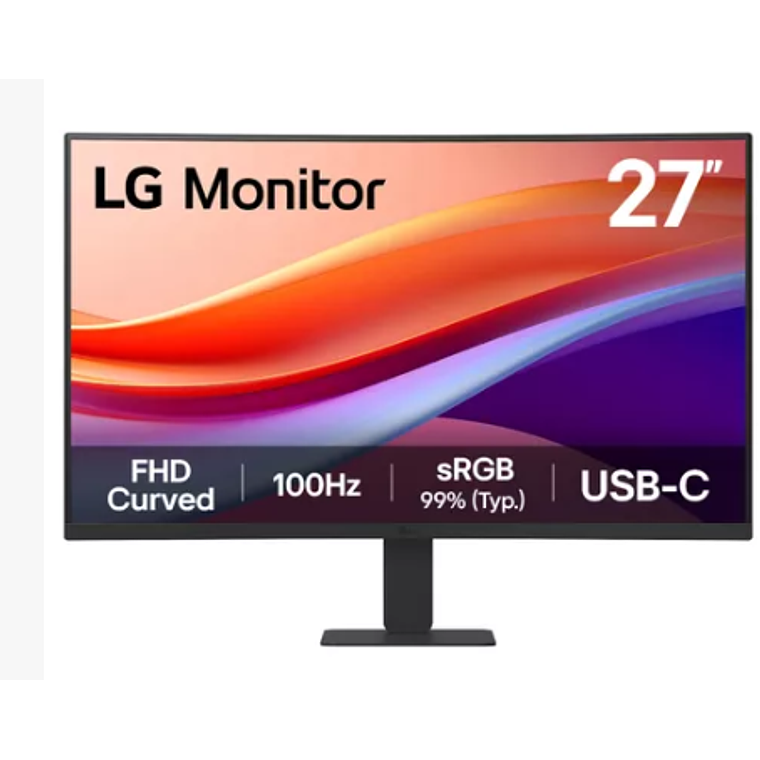 Monitor LG Curvo de 27“, FHD, 100Hz 1