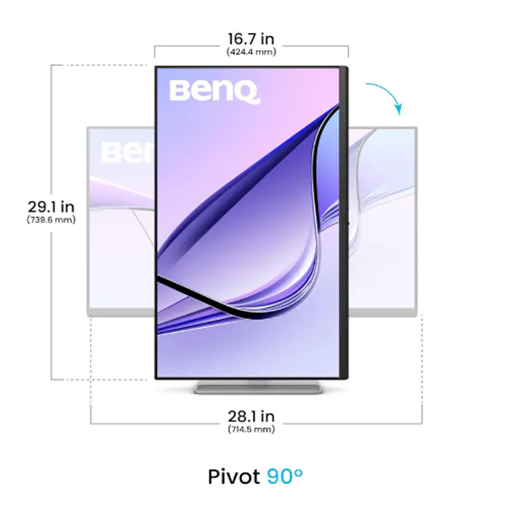 Monitor BenQ MA320U de 32“ (IPS, 4K, HDR10, Mac Colour Tuning, HDMI+USB-C, Vesa) 2