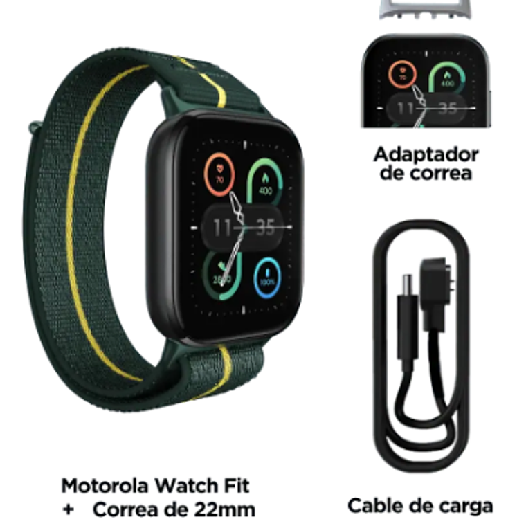 Reloj Motorola - Moto Watch Fit Trekking Green 3
