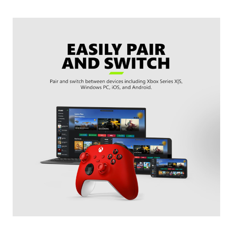 Control inalámbrico Microsoft Xbox - Rojo 6