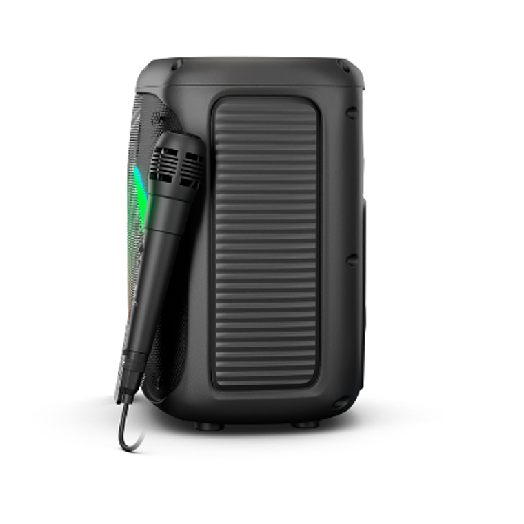 Parlante inalámbrico portátil con luces LED y micrófono Xtech XTS-661  3