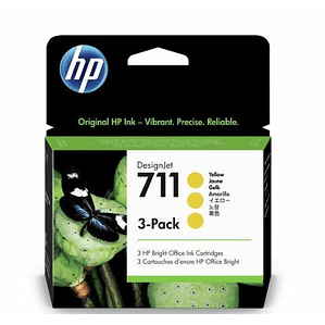 Cartuchos de Tinta HP (pack de 3), color Amarillo 