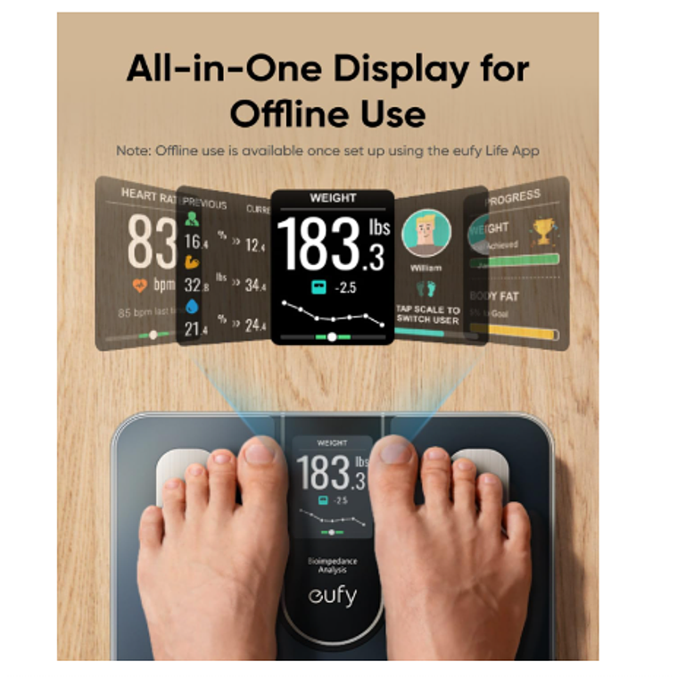 Bascula para peso corporal - C20 - Negro 2