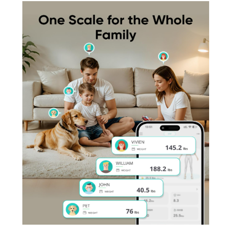 Bascula para peso corporal - C20 - Negro 6