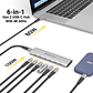 Adaptador HUB Slim USB-C 6 en 1 EZQuest Gen 2 - Miniatura 5