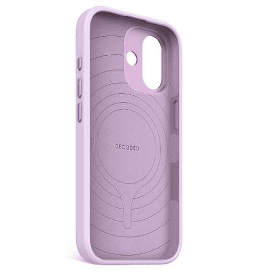 Funda silicona antimicrobiana iPhone 17 Decoded lavanda