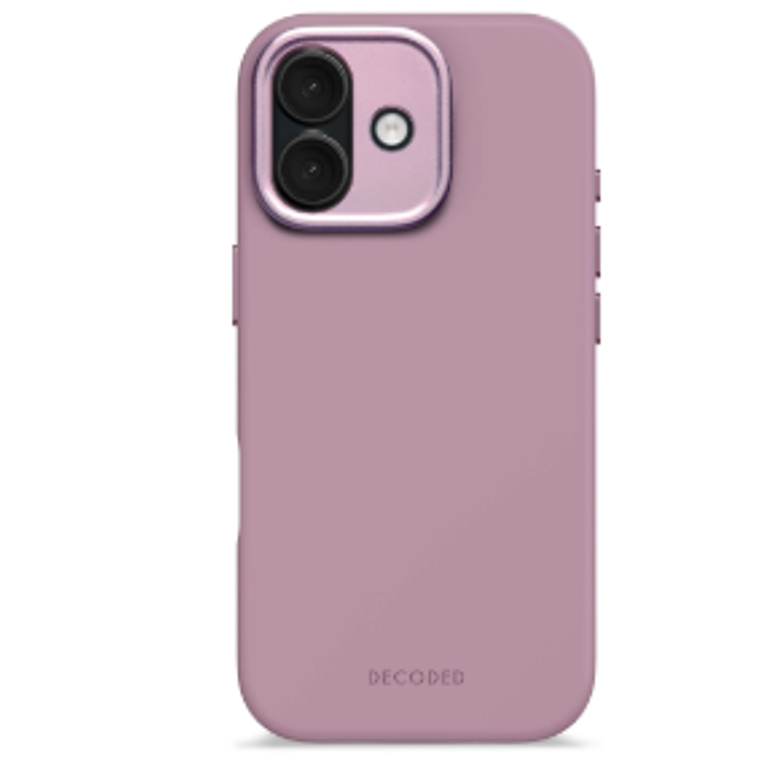 Funda silicona antimicrobiana iPhone 17 Decoded rosado 3