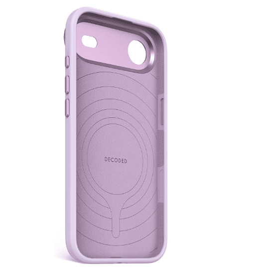 Funda silicona antimicrobiana iPhone 17 Air Decoded lavanda