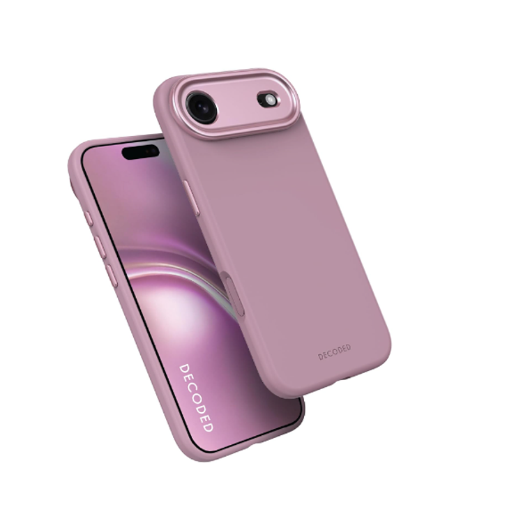 Funda silicona antimicrobiana iPhone 17 Air Decoded rosado 2