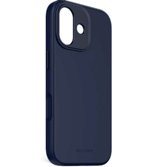 Funda silicona antimicrobiana iPhone 17 Decoded azul marino