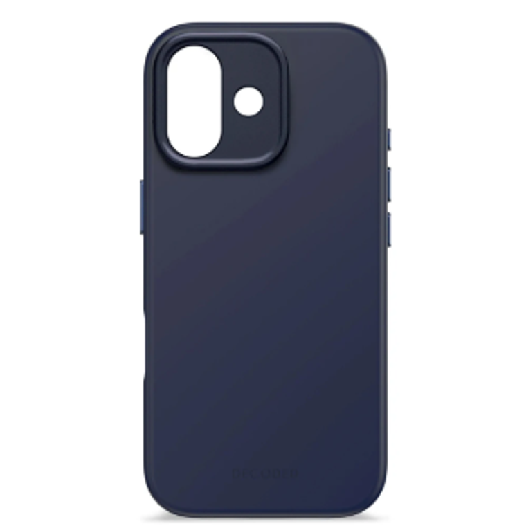 Funda silicona antimicrobiana iPhone 17 Decoded azul marino 3