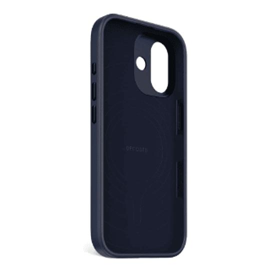 Funda silicona antimicrobiana iPhone 17 Decoded azul marino