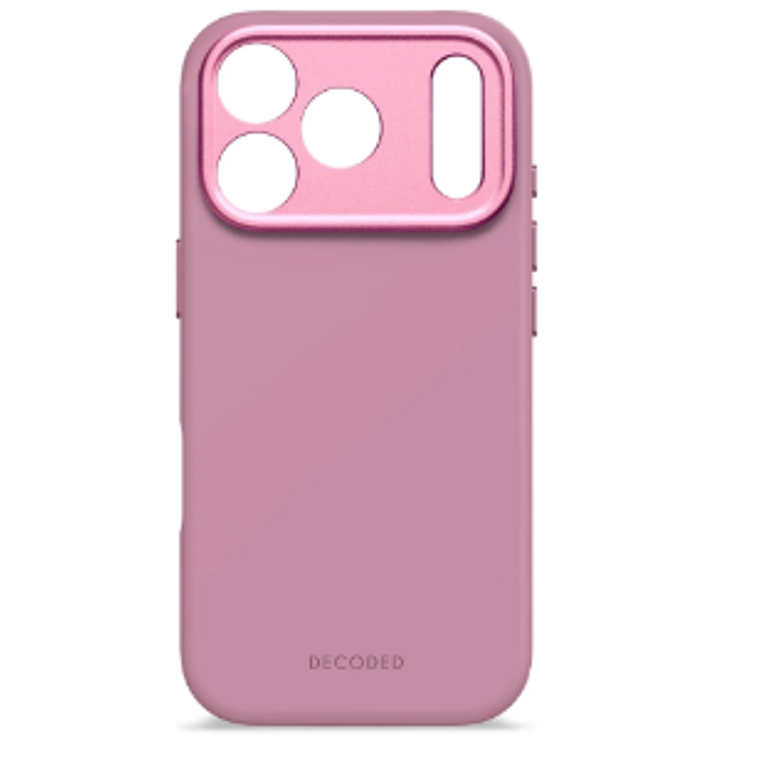 Funda silicona antimicrobiana iPhone 17 Pro Decoded rosado    2