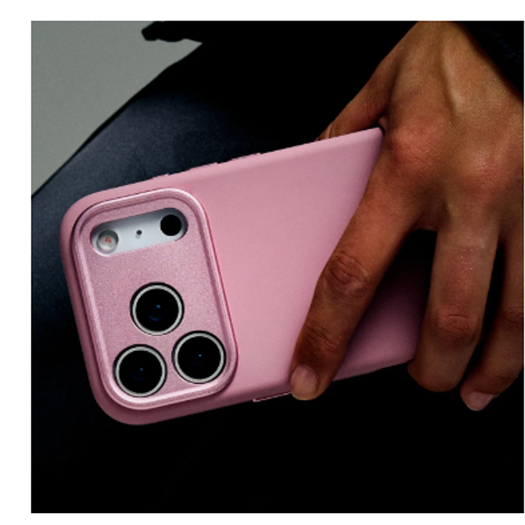 Funda silicona antimicrobiana iPhone 17 Pro Decoded rosado    7