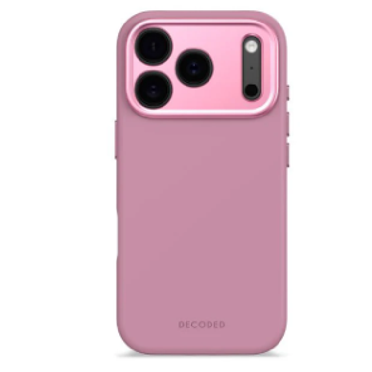 Funda silicona antimicrobiana iPhone 17 Pro Decoded rosado    1