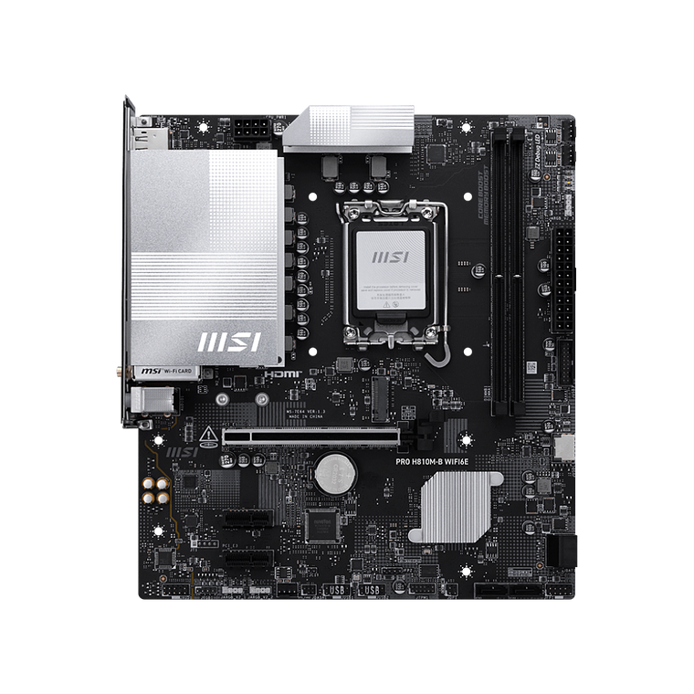 Placa madre MSI PRO H810M-B WIFI6E (LGA 1851, DDR5 6400MT/s) 4