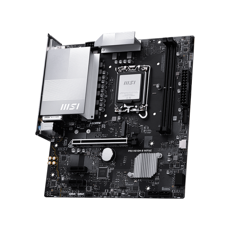 Placa madre MSI PRO H810M-B WIFI6E (LGA 1851, DDR5 6400MT/s) 5